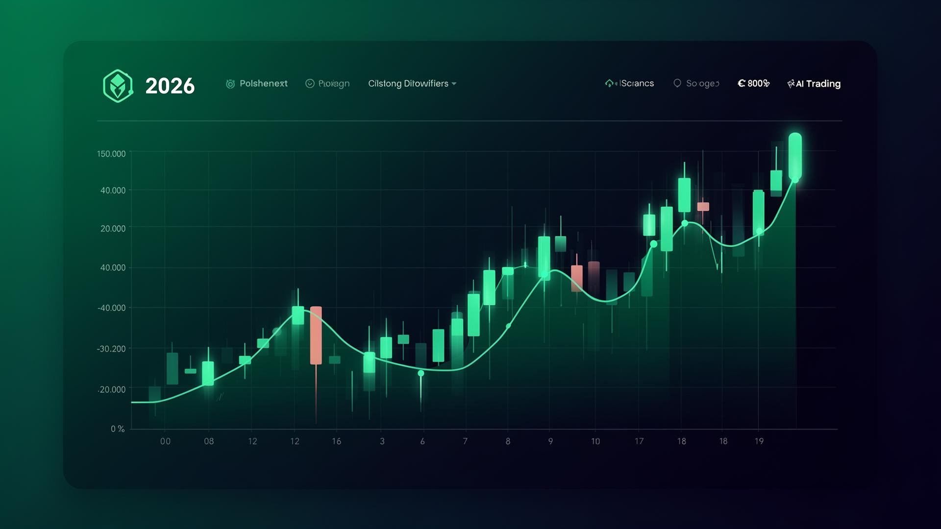 Halal Trade AI dashboard showing live AI trading charts and candlestick analytics